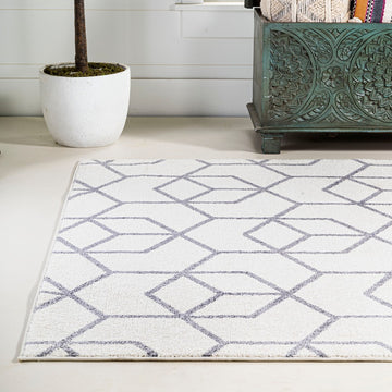 Tumbling Blocks Modern Geometric Area Rug 2